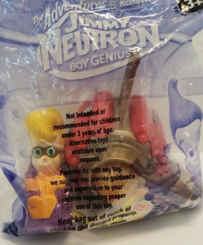 Hot Rod Cindy Jimmy Neutron Boy Genius 2002 Sealed Burger King Toy - Picture 1 of 6