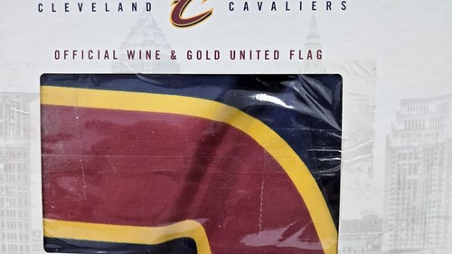 Cleveland Cavs Wein und Gold United Flagge selten offizielle Teamware - Bild 4 von 8