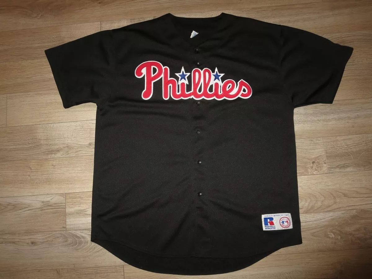 black and red phillies jersey