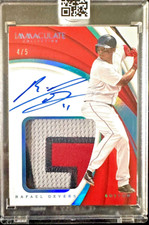 2018 PANINI IMMACULATE RAFAEL DEVERS RC ROOKIE 3 COLOR USED JERSEY PATCH AUTO /5