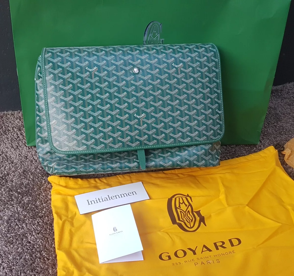 GOYARD messenger BAG NEW 100% ORIGINAL green PARIS