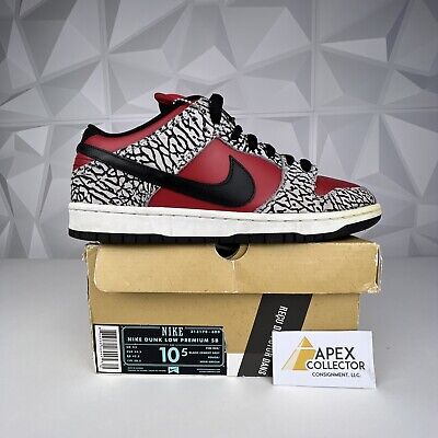 Size 10.5 - Nike SB Dunk Low Premium x Supreme Red Cement Size 10.5 - Nike SB Dunk Low Premium x Supreme Red Cement