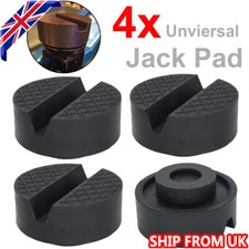 4x Jack Rubber Pad Disk For Jacking Stands Slotted Rail Floor Car Lift Adapter