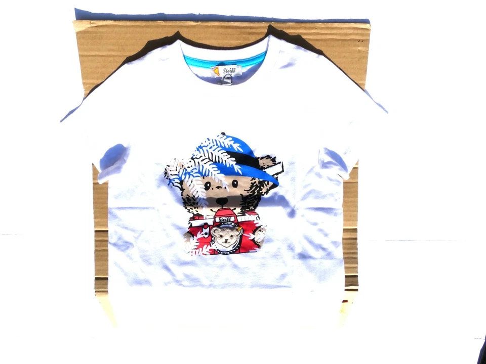 STEIFF safari bär Shirt, weiß gr. 116-122 - Bild 1 von 1