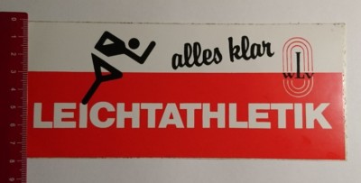Aufkleber/Sticker: Alles klar Leichtathletik (17031774)