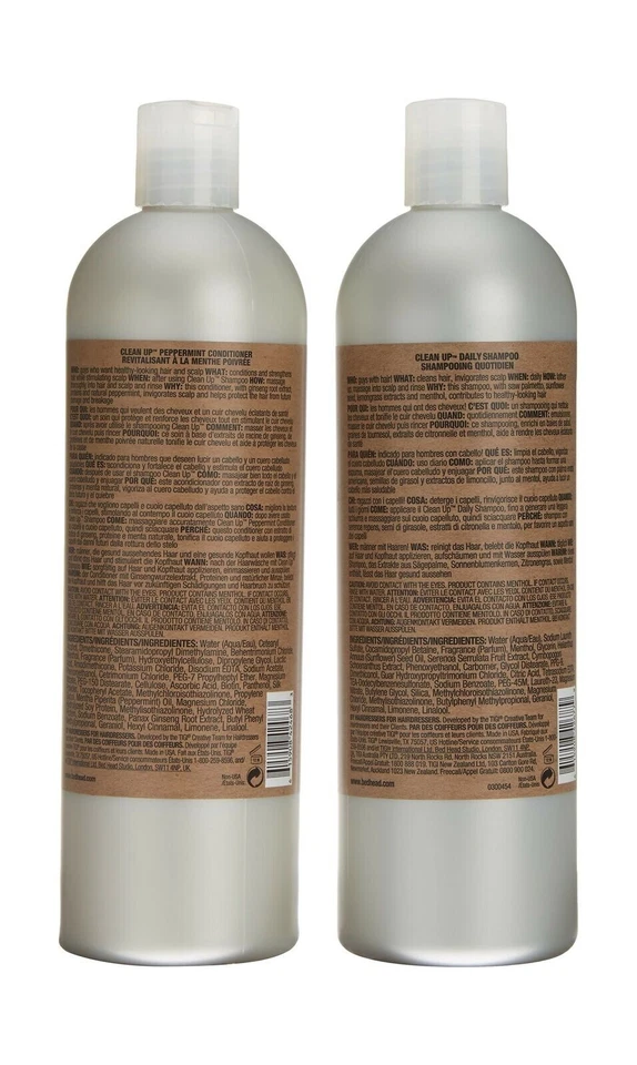 COMBO Champú y Acondicionador Limpieza Tigi Bed Head Hombres 25.36oz Cada uno Foto 3 de 4