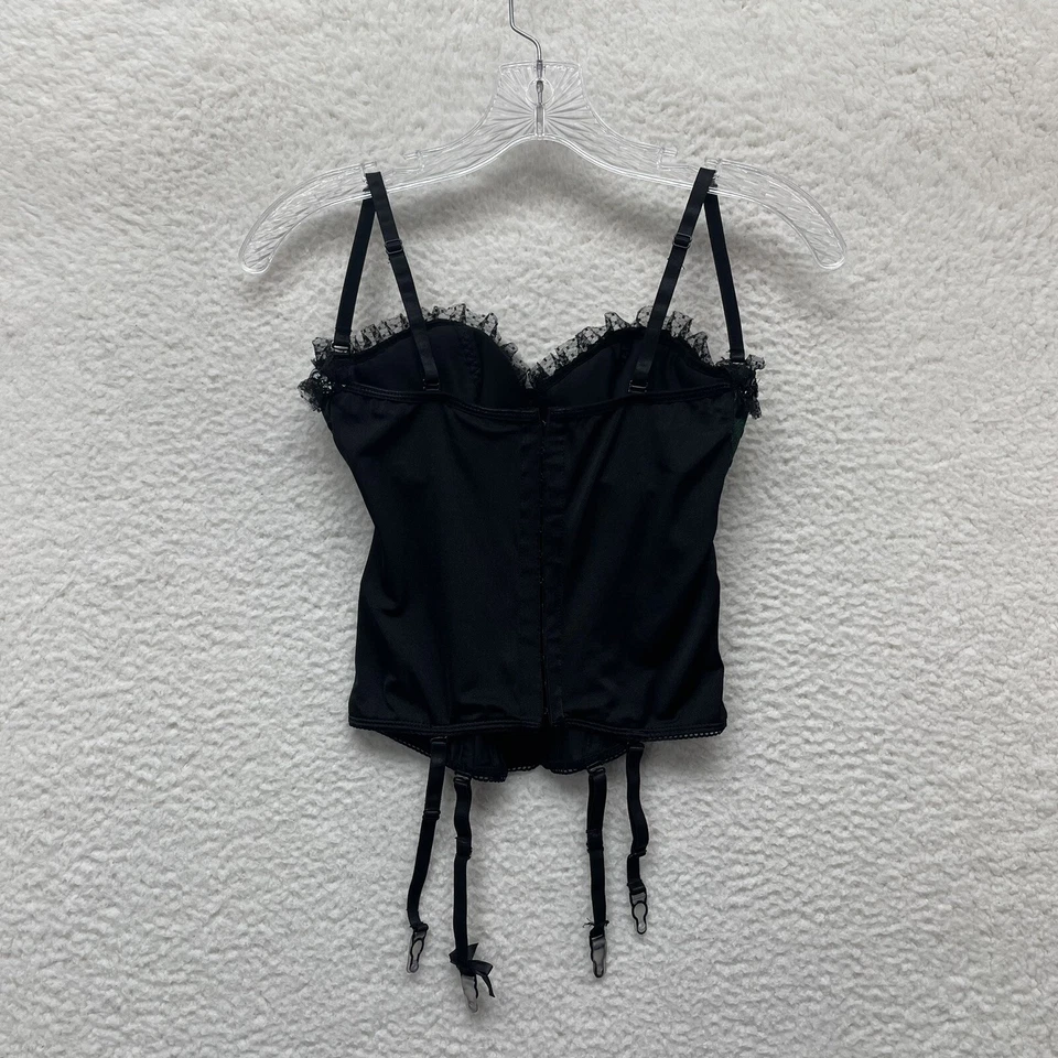 Y2K Vintage Corsé Bustier Top Pequeño Verde Deshuesado Gótico Hada Victoriano Eduardiano Foto 4 de 4