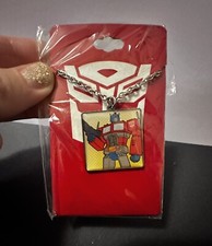 HasbroTransformers Optimus Prime 1.25? X 1.25? Sq. Pendant Necklace Brand New!