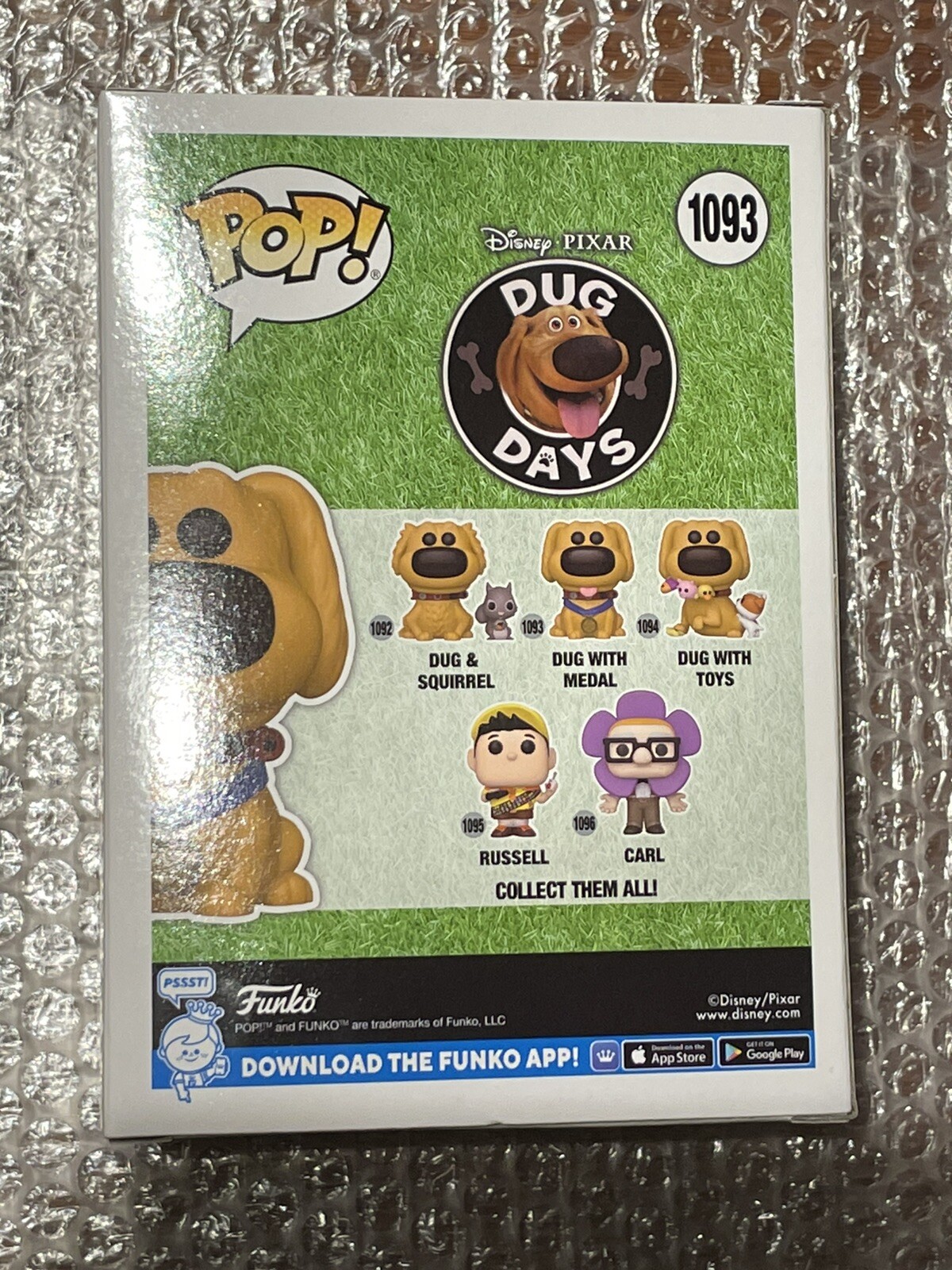 Thumbnail - Funko Pop - Disney - Dug Days Dug With Medal Vinyl Figur 1093 Neu