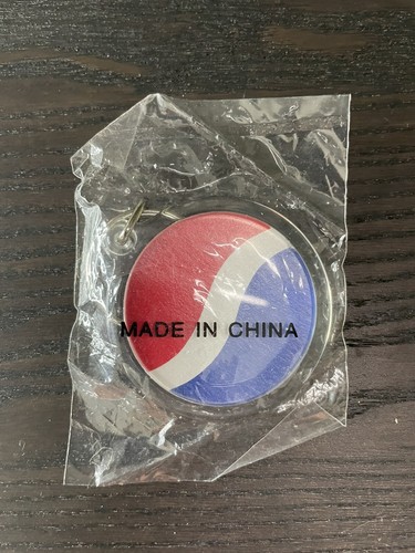 Vintage 90s Pepsi Cola Pop Soda Logo Keychain 1.75” NEW - Picture 2 of 6