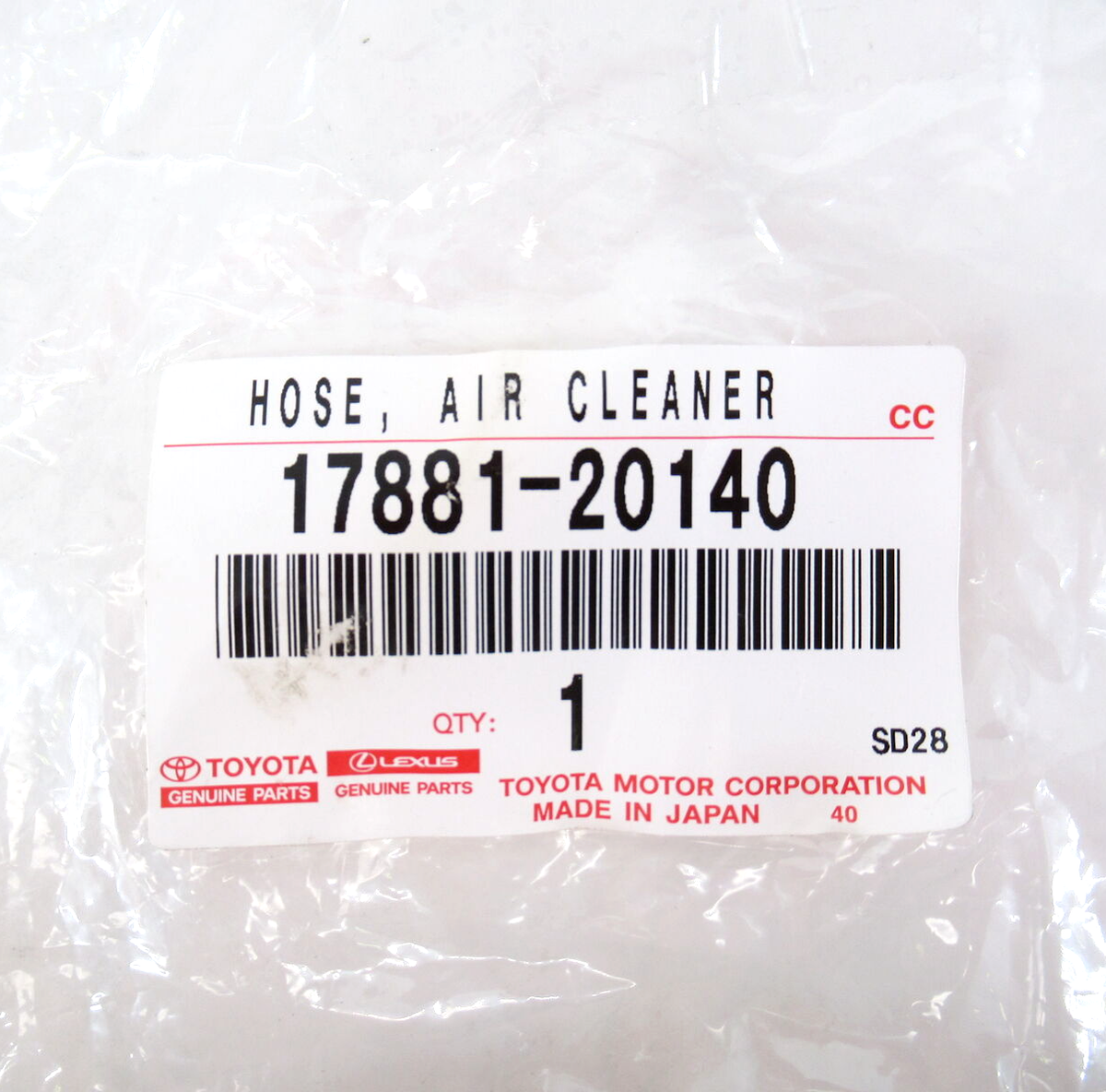 Genuine Toyota Lexus 17881-20140 Air Cleaner Hose 06-08 RX400h 06