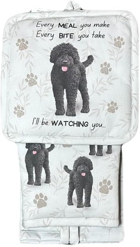 Labradoodle 3-Piece Kitchen Set - Oven Mitt, Pot Holder & Kitchen Towel Set - 第 1/1 張圖片