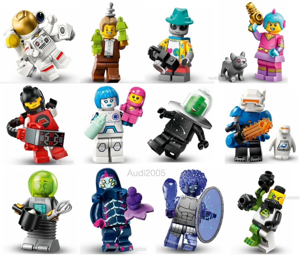 Lego New Complete Set of 12 Series 26 Space Minifigures 71046 Figures