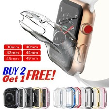 Screen Protector Cover Case For Apple Watch 8 76 5 4 3 2 38/40/41/42/44/45/49mm