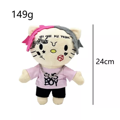 Hello Kitty Singer Star Plush Stuffed Doll Toy Rapper Travis Scott Billie Figure - Picture 26 of 32