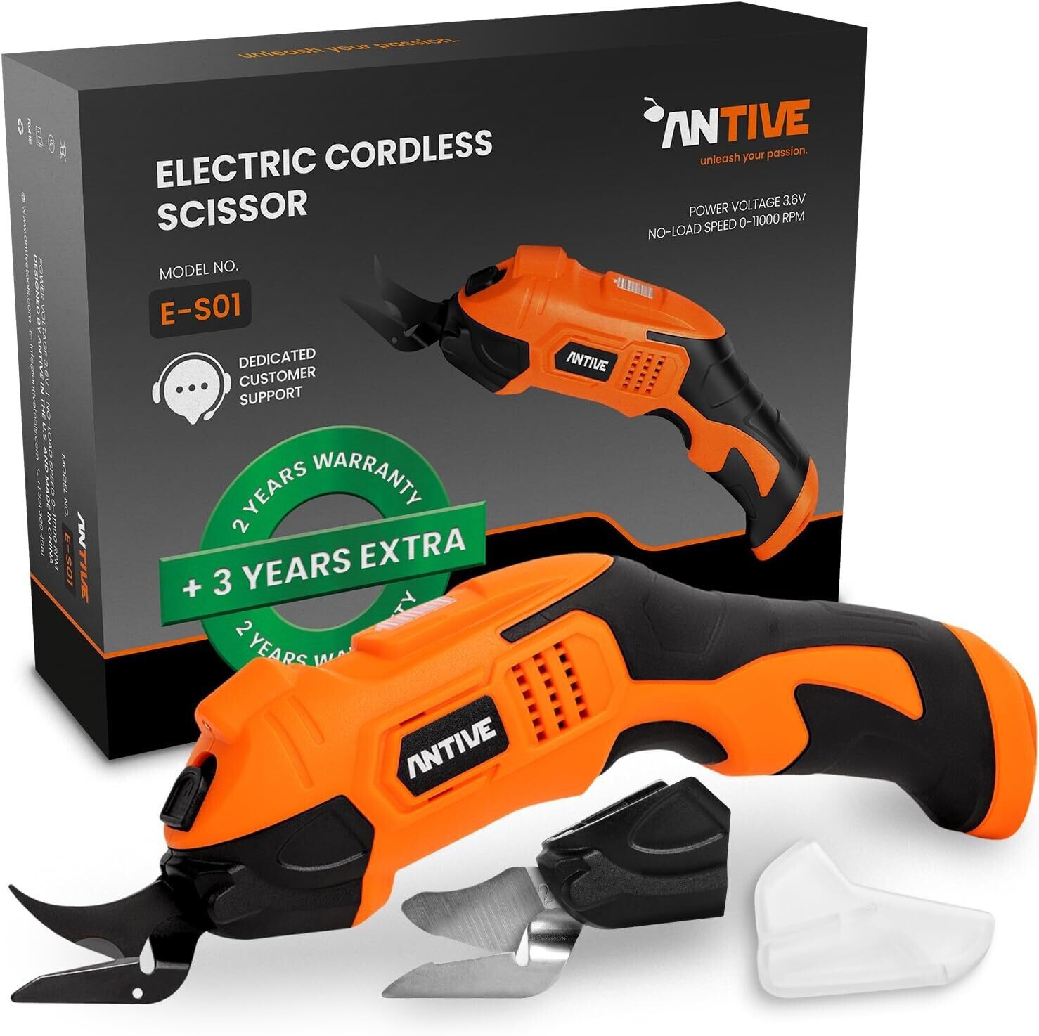 Electric Scissors for Cutting Fabric, Cardboard & Plastic – Rechargeable Cordles-image