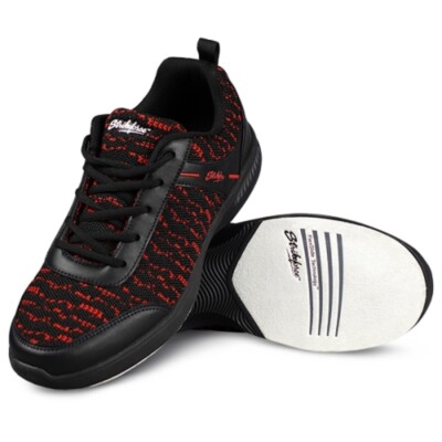 Mens KR Strikeforce Flyer Lite Mesh Bowling Shoes Black/Cardinal Red Sizes 6-15