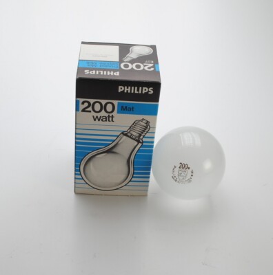 PHILIPS 200W E27 frosted Matt Glühbirne