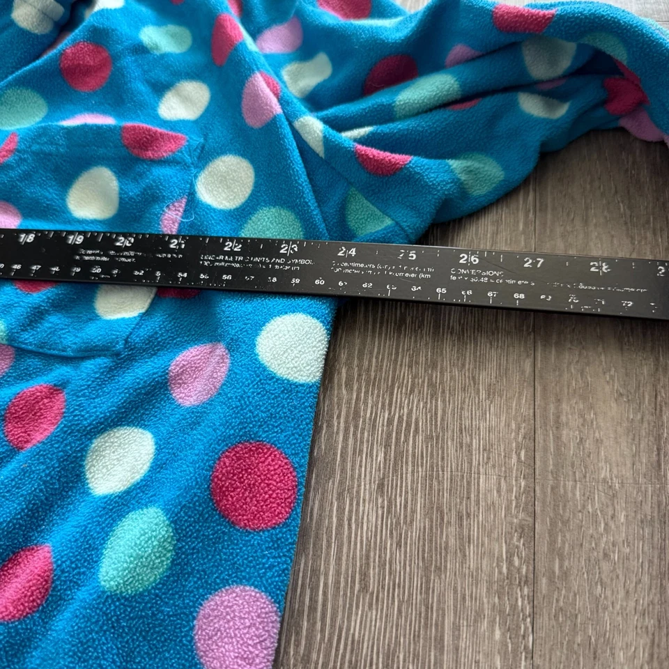 Top de pijama de algodón a lunares azul blanco rosa 2XL Foto 3 de 4