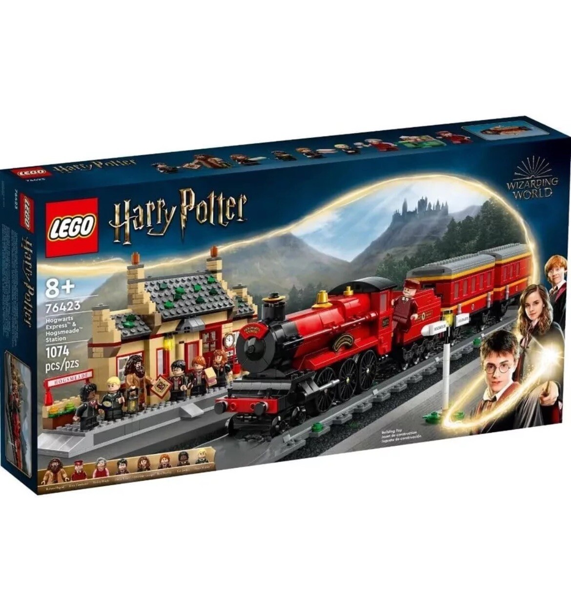 76423 LEGO HARRY POTTER TRENO PER HOGWARS E STAZIONE DI HOGSMADE PZ 1074 ANNI 8+