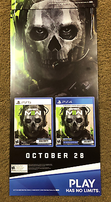 Modern Warfare II 2 Call of Duty Poster Video Game Store Signage