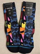 2 Stance Kids Crew Socks Youth L 3-5.5 Kids Rare Alphabet Soup