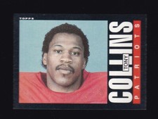 1985 Topps Tony Collins #322 New England Patriots