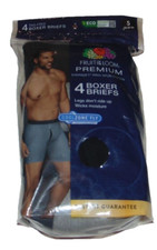 4 NEW Men's FRUIT OF THE LOOM Premium Boxer Briefs Size S 28-30 Nice FS