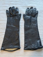 Vintage Italian Leather Gloves Silk Lined VTG Women  s Sz 6.5, 12  Driving Formal