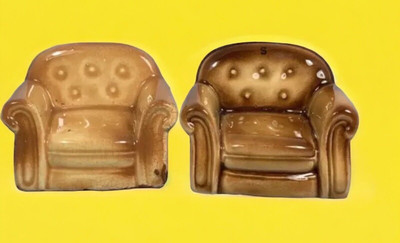 Armchair Comfy Chair Vintage Salt & Pepper Shaker Japan