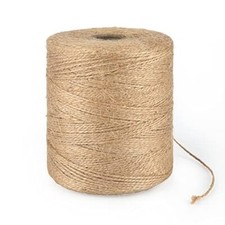 1640 Ft 1.5mm Natural Jute Twine Rope for Arts Crafts Gift Wrapping Plant Ties