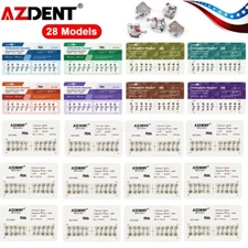 10XAZDENT Dental Orthodontic Brackets Braces Mini/Standard Roth/MBT.022 Hook 345