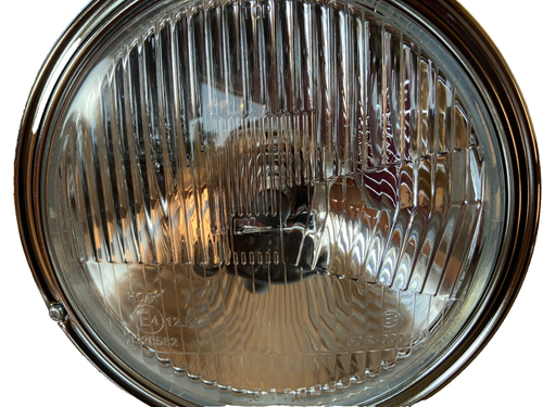 E Marked Chrome Metal Headlight for Suzuki Bandit GSF 600 650 H4 8 Inch Quaility - Picture 2 of 3