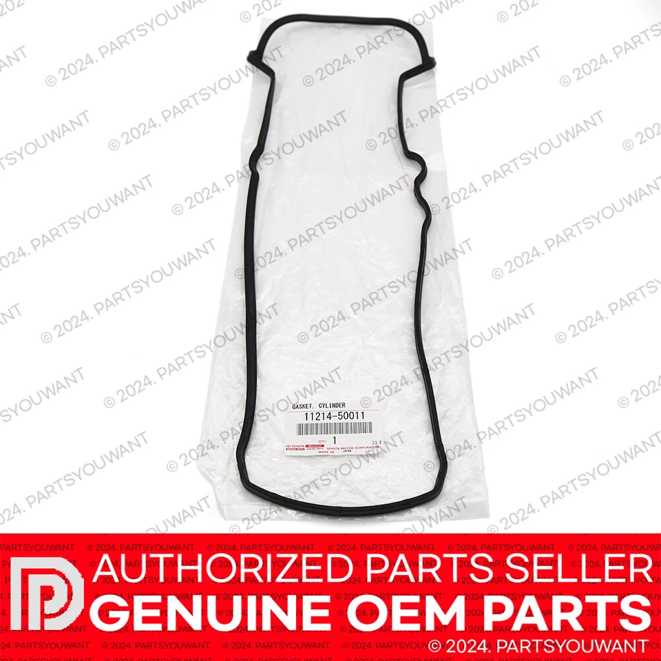 Junta de cubierta de válvula de motor GENUINA Toyota Lexus 8 cilindros + sello de tubo de bujía [JUEGO] Foto 4 de 4