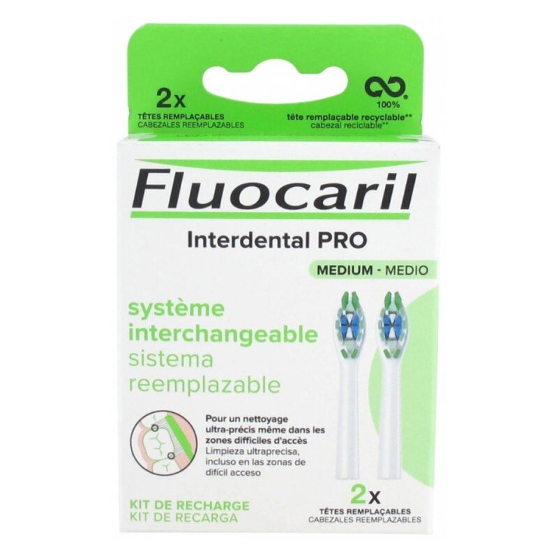 Brossettes Fluocaril interdental pro medium contre les espaces sensibles