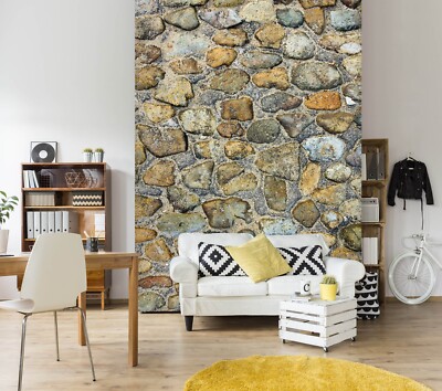 3D Retro Stone ZHUA9855 Wallpaper Wall Murals Removable Self-adhesive Ann