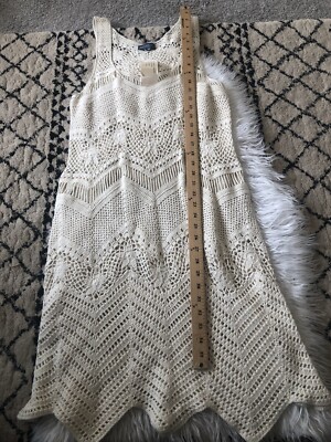 GRYPHON New York Crochet Dress Beige New With Tags Saks 5th Avenue MSRP $390. TT GRYPHON New York Crochet Dress Beige New With Tags Saks 5th Avenue MSRP $390. TT
