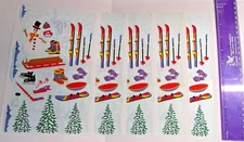 5 Mrs Grossmans Stickers 9" x 6" 2001 Scrapbook Buzz Exclusive - Winter Sports