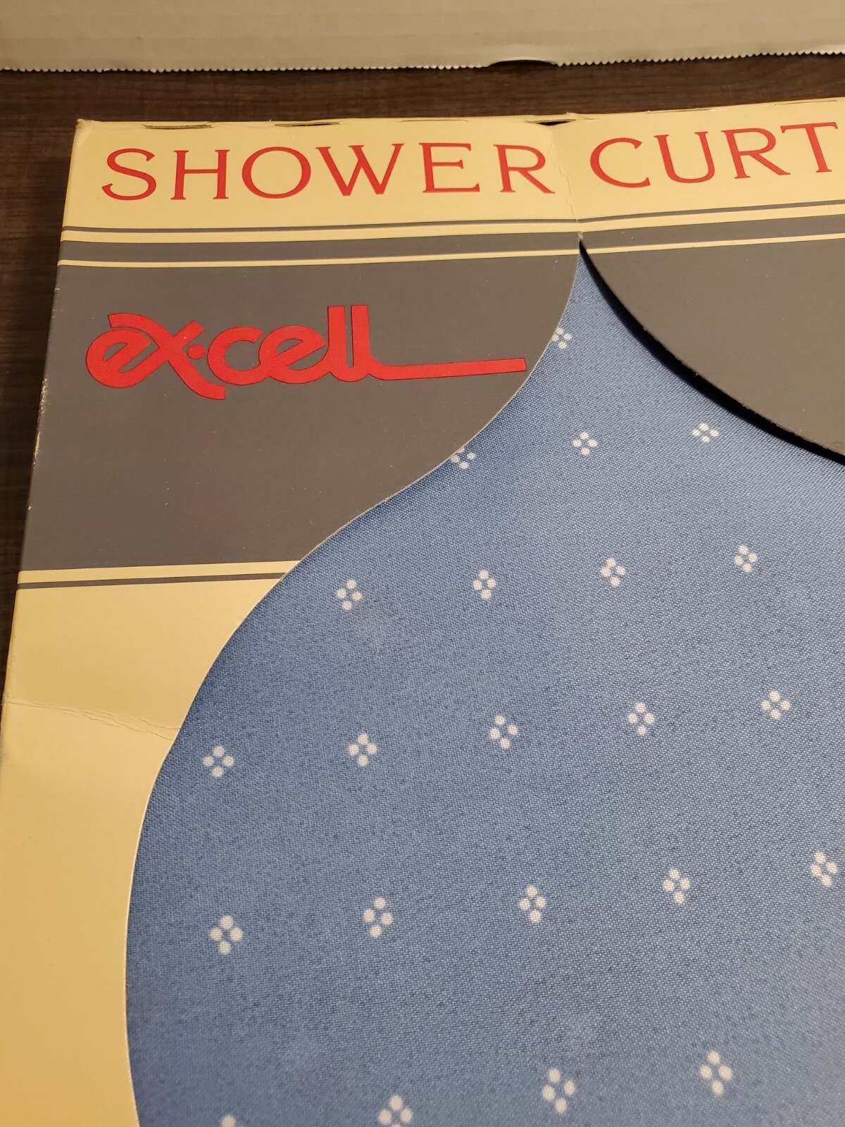 Vintage Excell Good Housekeeping Shower Curtain 70x72 NIB Blue eBay