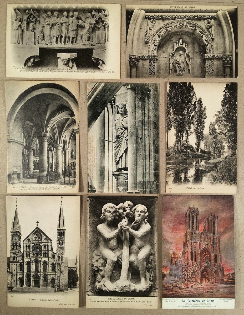 Reims France: Lot of 24 Postcards c.1905-20 Postcards VARIOUS