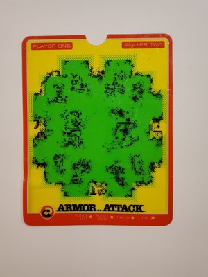 Vectrex Console Overlay. Armour Attack.