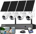 10CH NVR Wireless Battery Powered CCTV Security System 4MP Outdoor WiFi Camera