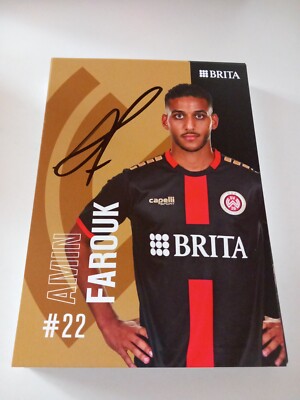 Signierte AK Amin Farouk SV Wehen Wiesbaden NEU 