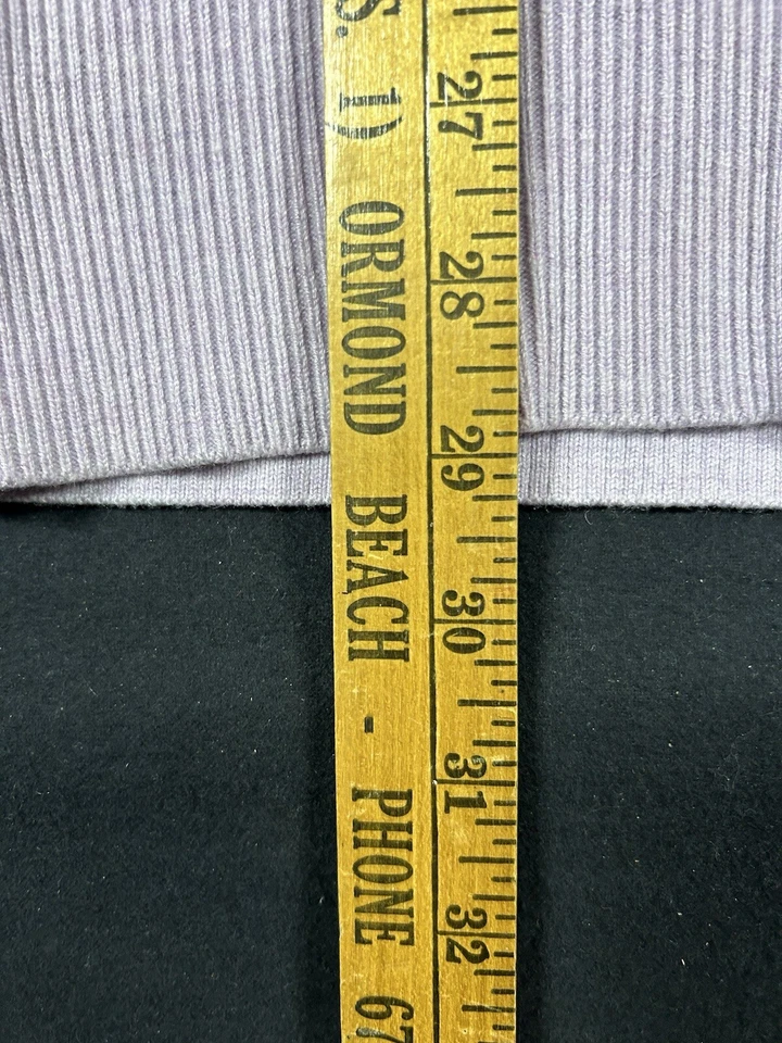 Suéter Pullover Casa Blanca Mercado Negro Talla XS Algodón Lila Cuello en V Foto 3 de 4