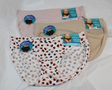 NWT set/3 VANITY FAIR Beyond Comfort 18291 BIKINI DAMASK NEUTRAL SHEER QUARTZ 5