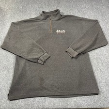 VTG Disney Walt Disney World 2000 1/4 Zip Fleece Mens 3XL Logo Gray Made in USA