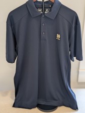 Notre Dame Fighting Irish Blue Cutter  Buck Polo Collard Shirt Size L