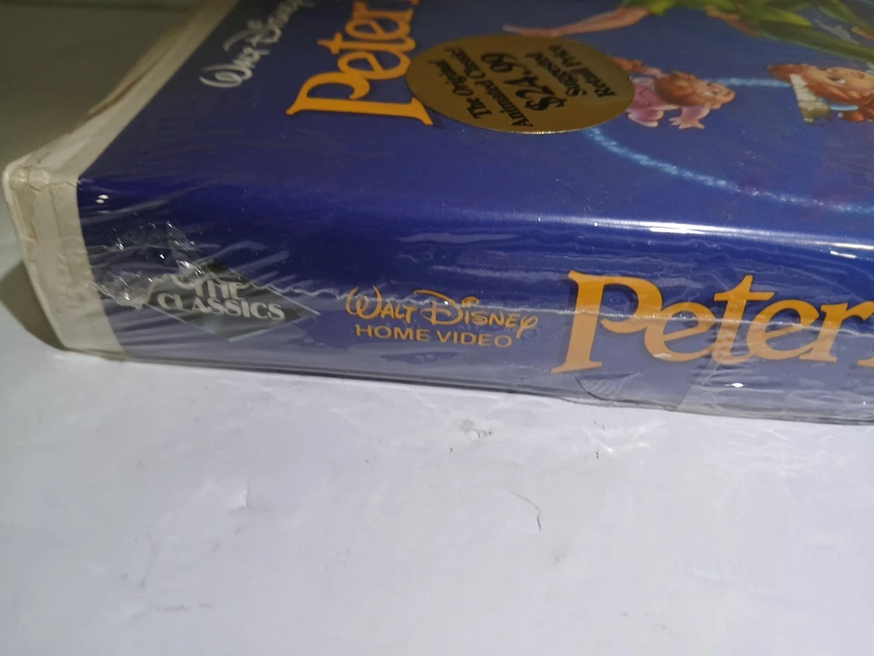 Peter Pan VHS- Black Diamond Walt Disney Classics 1990 Sealed Foto 4 de 4