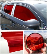 VViViD Colorful Transparent Vinyl Car Window Tinting 30 Inch x 60 Inch 2 Roll...