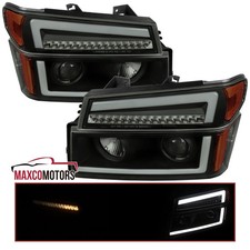 Smoke Projector Headlights Fits 2004-2012 Colorado Canyon Led Sequential Signal